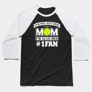 Mom Number One Fan Softball Baseball Player Baseball T-Shirt